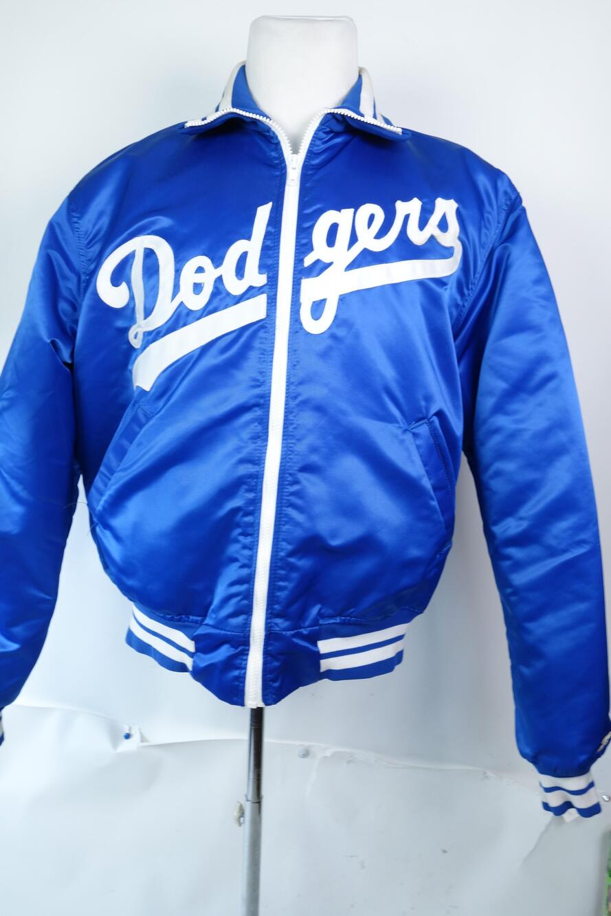 Vintage Los Angeles Dodgers Jacket Mens XL Blue Satin MLB Baseball Starter USA